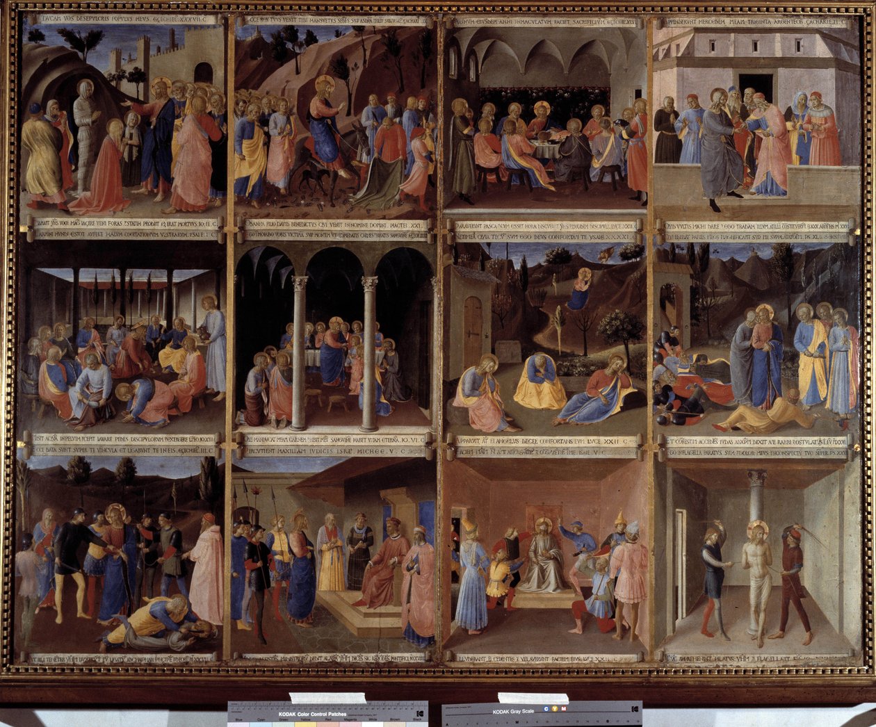 Krisztus életének jelenetei a szent vázák szekrényéből vagy a Santissima Annunziata templom Ex-Voto ezüst szekrényéből 1450-1453 (tempera fán) alkotó: Fra  Angelico
