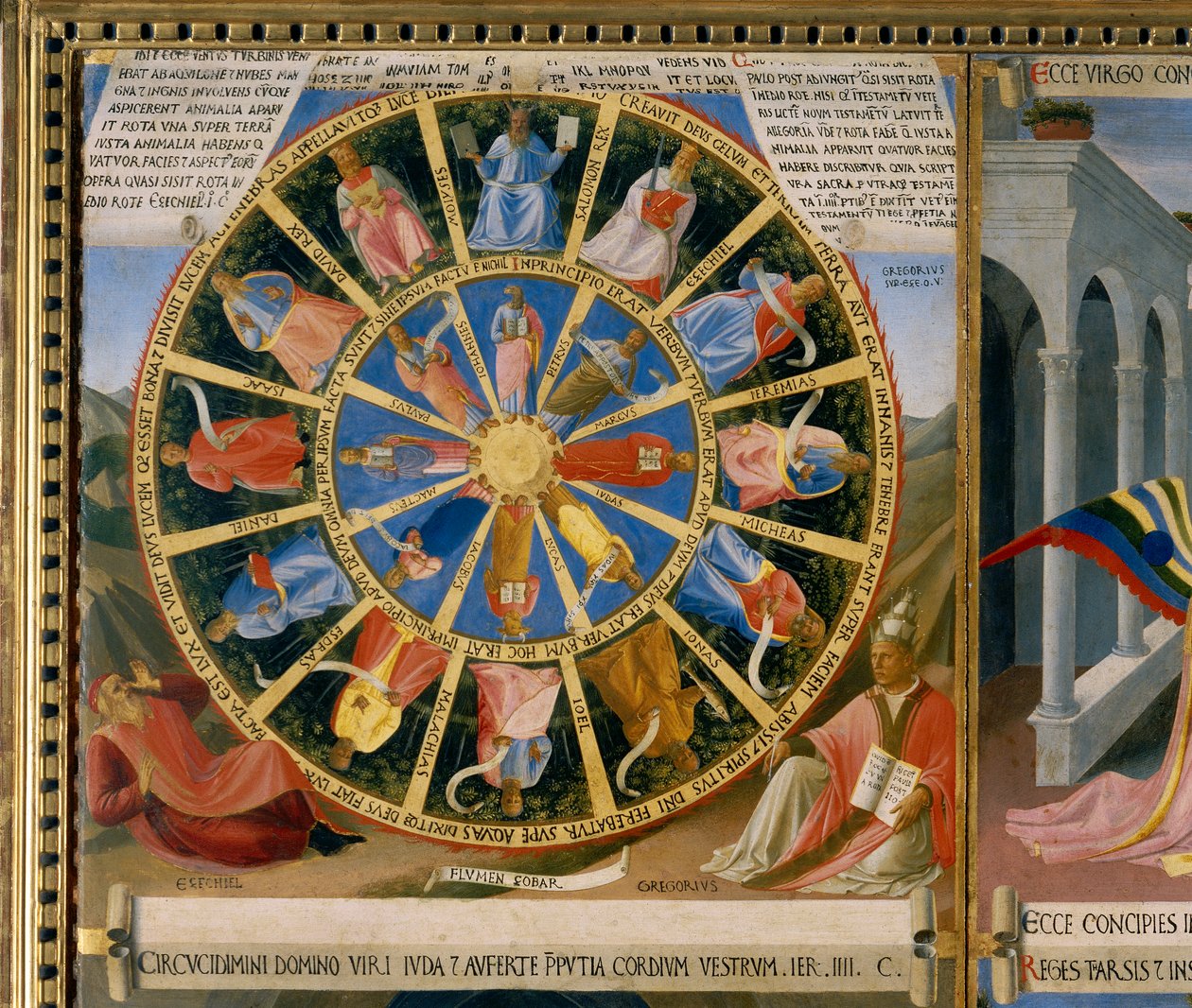 Ezüstládák, a Boldogok kereke, Krisztus életének történeteinek részlete alkotó: Fra  Angelico
