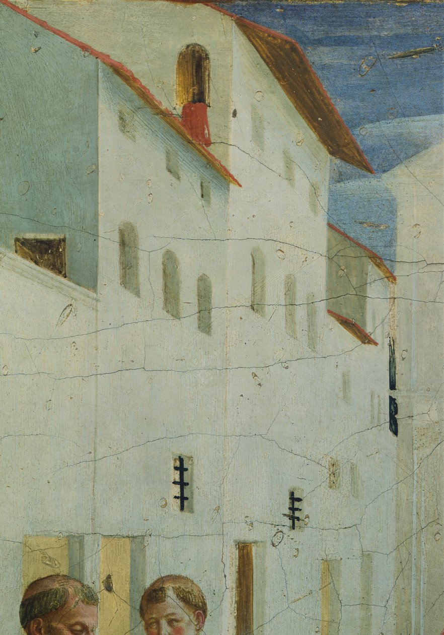 Cosmas és Damian szentek temetése, predella képek Szent Kozma és Szent Damján történetét ábrázoló San Marco Oltárkép, 1443 körül, Giovanni da Fiesole Fra Angelico néven ismert (1400-kb. 1455), tempera fa, 37x45 cm alkotó: Fra (c.1387 1455) Angelico