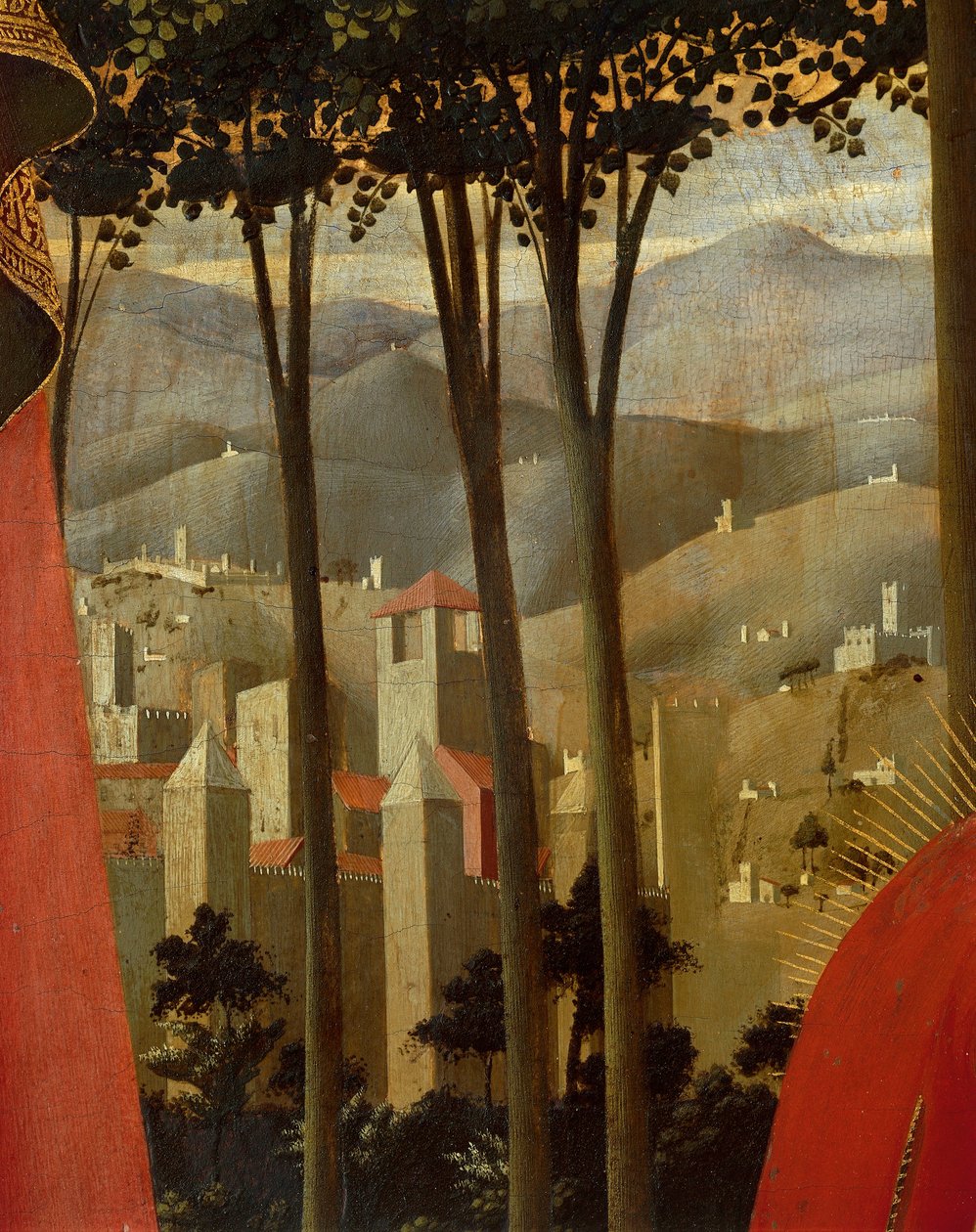 A keresztről való lerakás vagy a Szentháromság oltárképe (részlet), 1432 körül (tempera fán) alkotó: Fra  Angelico