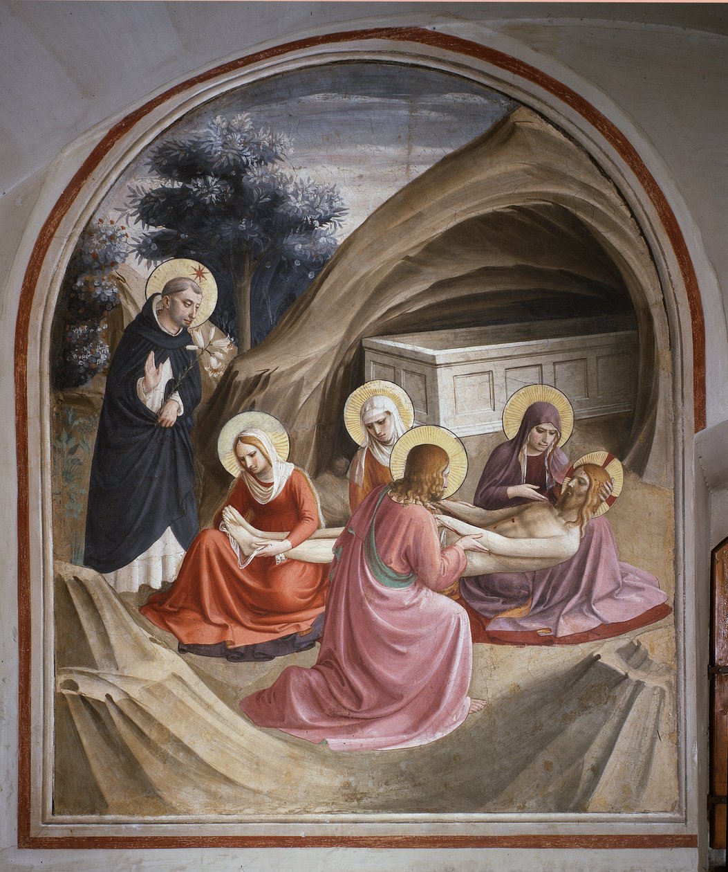 Krisztus siralma (freskó alkotó: Fra  Angelico