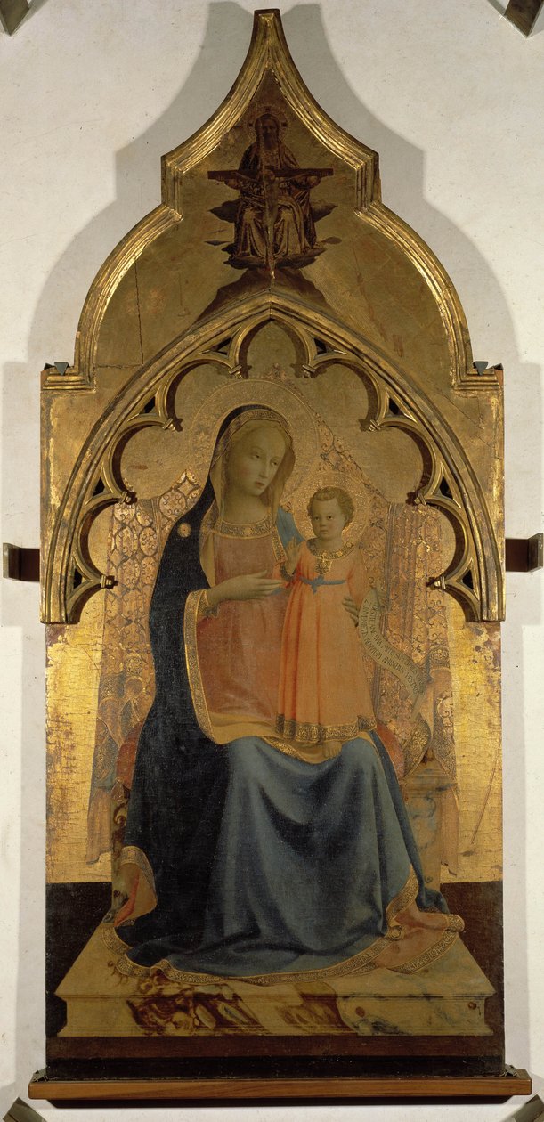 Madonnának van a gyermeke alkotó: Fra  Angelico