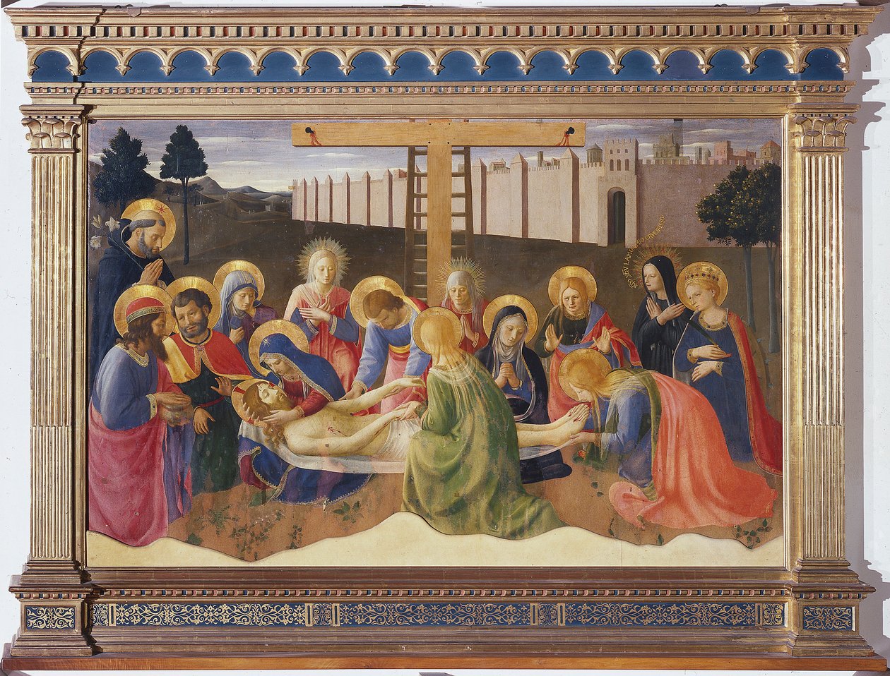 A lerakás (fára festés alkotó: Fra  Angelico