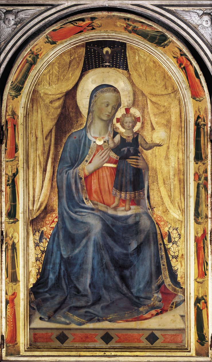 A linaiuoli tabernákulum (tempera, tábla) alkotó: Fra (c.1400 55) Angelico