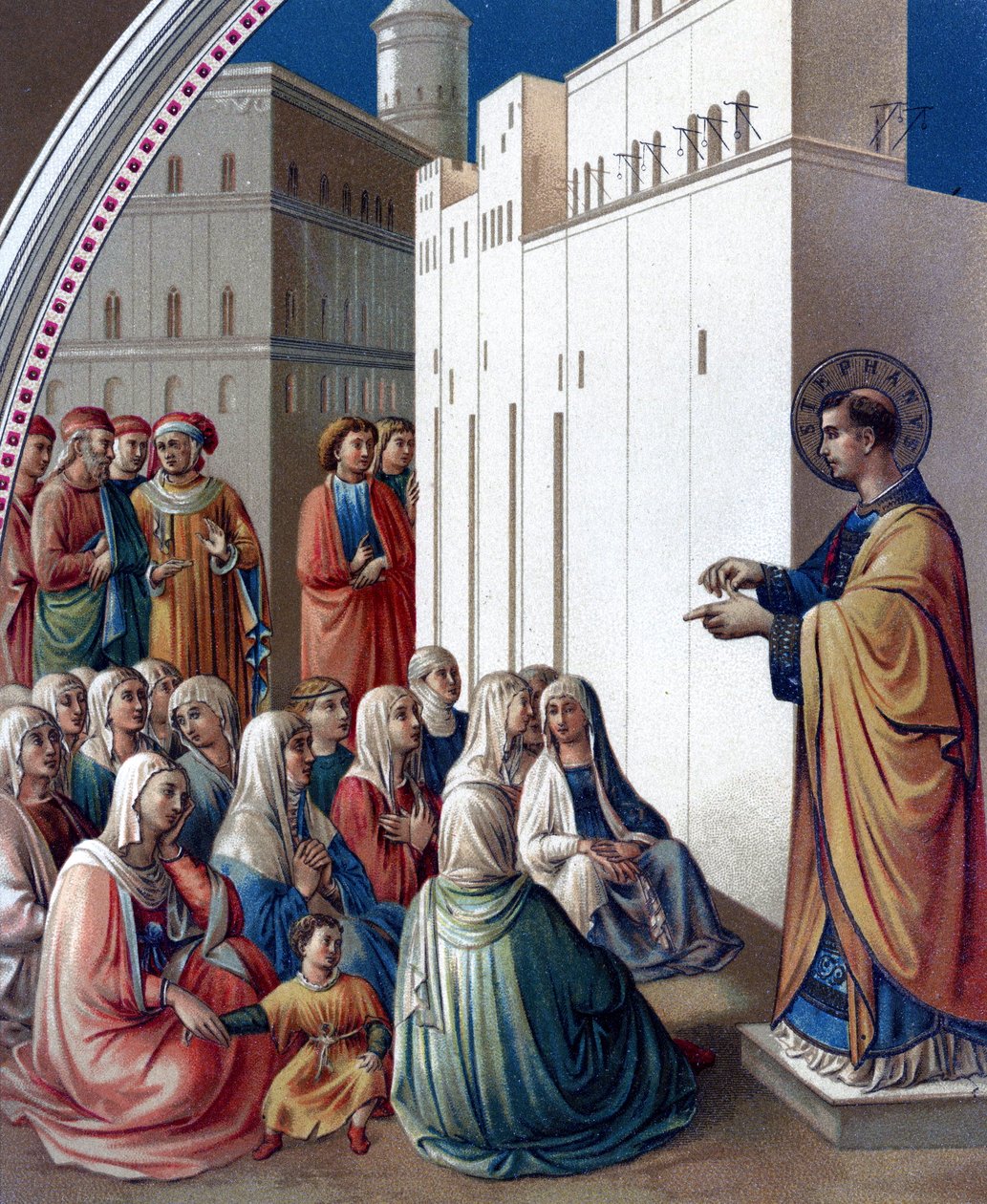 Szent István prédikációja, Egyesült Királyság alkotó: Fra (c.1400 55) Angelico