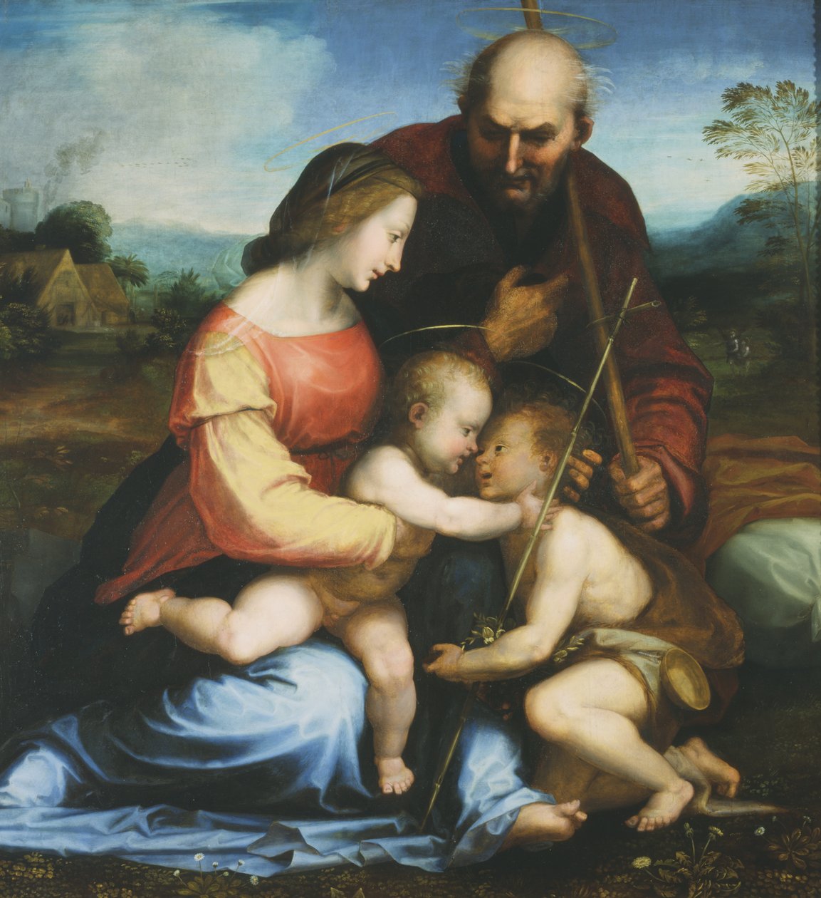 Szent Család és Szent János alkotó: Fra 1472 1517 Bartolommeo