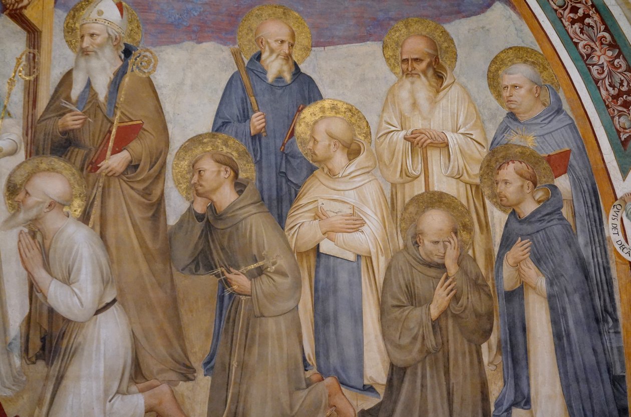 Keresztre feszítés szentekkel alkotó: Fra Angelico