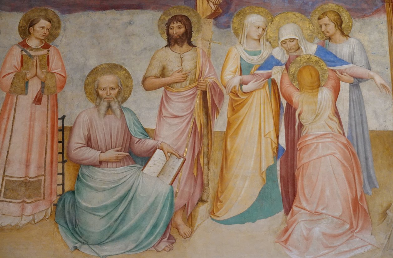 Keresztre feszítés szentekkel alkotó: Fra Angelico