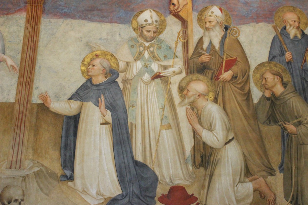 Keresztre feszítés szentekkel alkotó: Fra Angelico