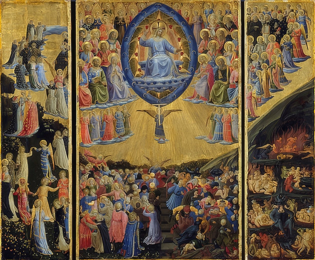 Az utolsó ítélet. 1440-45 alkotó: Fra Angelico