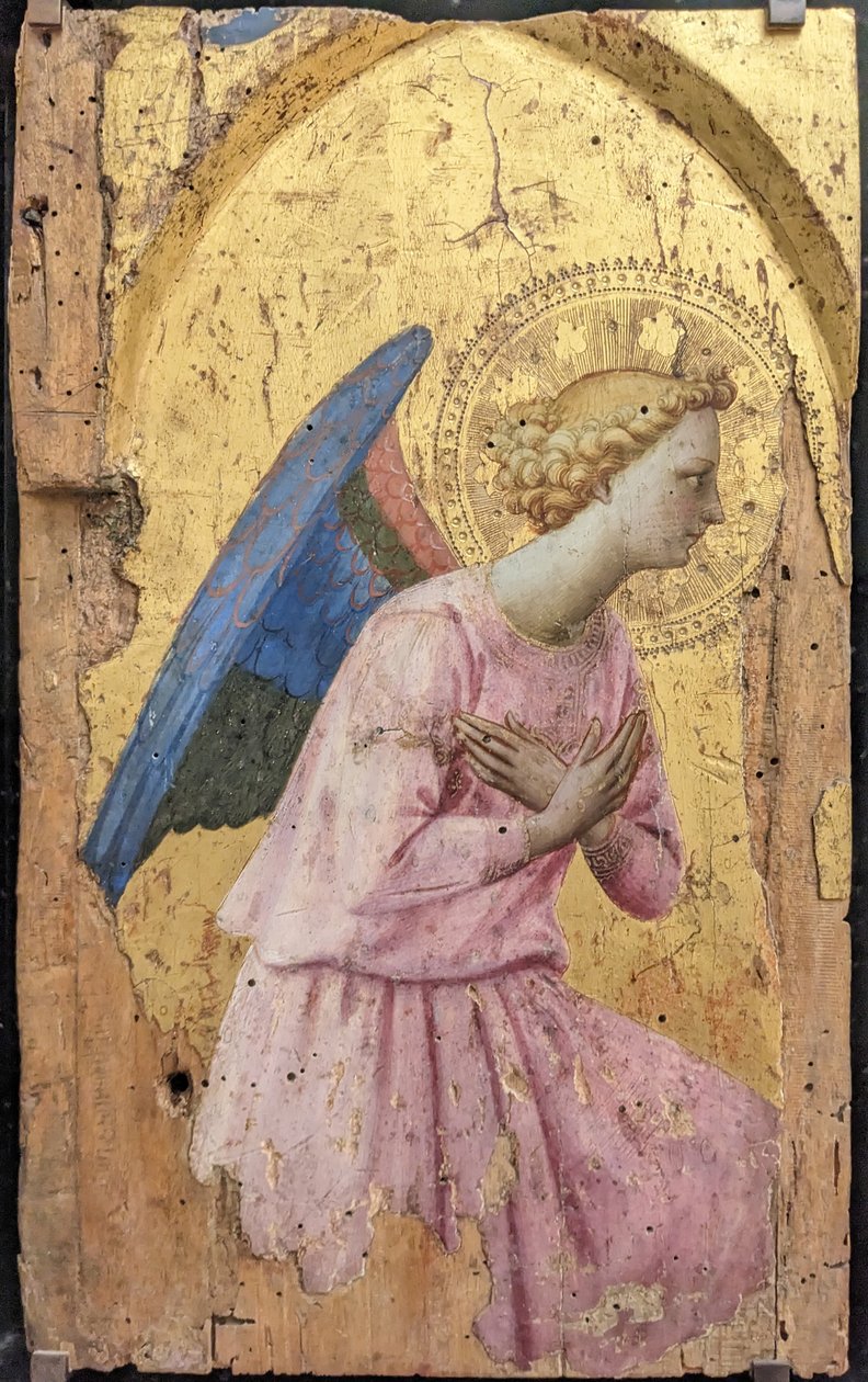 Francia: Ange en adoration, tourné vers la droite Imádkozó angyal, jobbra tekintve alkotó: Fra Angelico