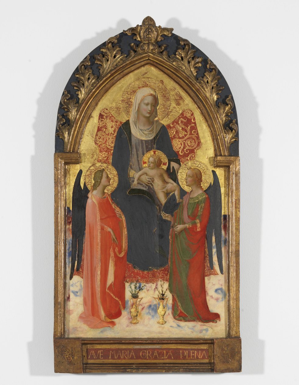 Madonna és gyermeke két angyallal alkotó: Fra Angelico