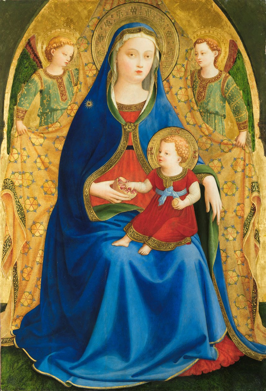 A gránátalma Madonnája alkotó: Fra Angelico