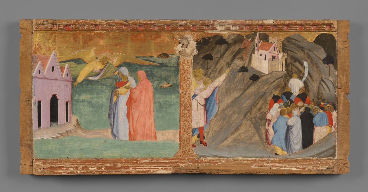 Predella: Zwei Szenen aus der Legende des Heiligen Michael alkotó: Fra Angelico