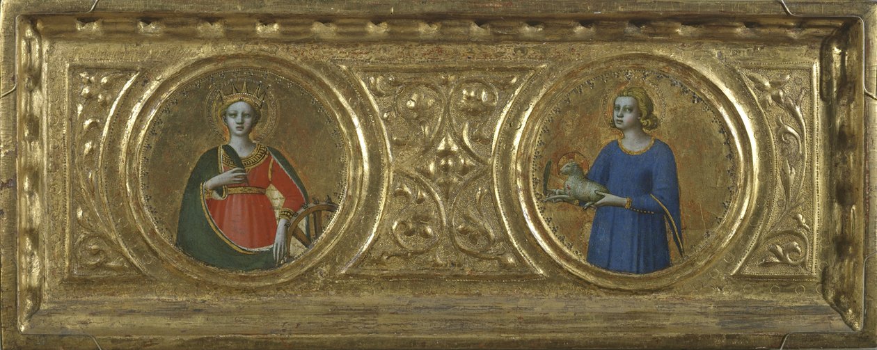 Alexandriai Szent Katalin és Szent Ágnes alkotó: Fra Angelico