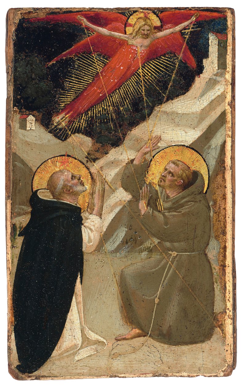 Szent Domonkos és Szent Ferenc megbélyegzése alkotó: Fra Angelico