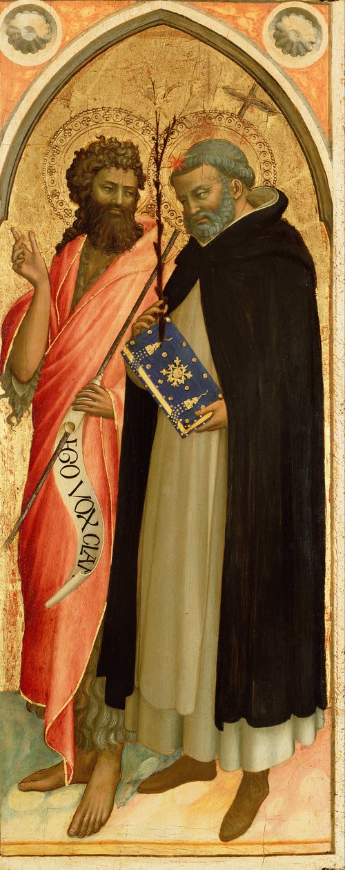 Keresztelő Szent János és Szent Domonkos alkotó: Fra Angelico