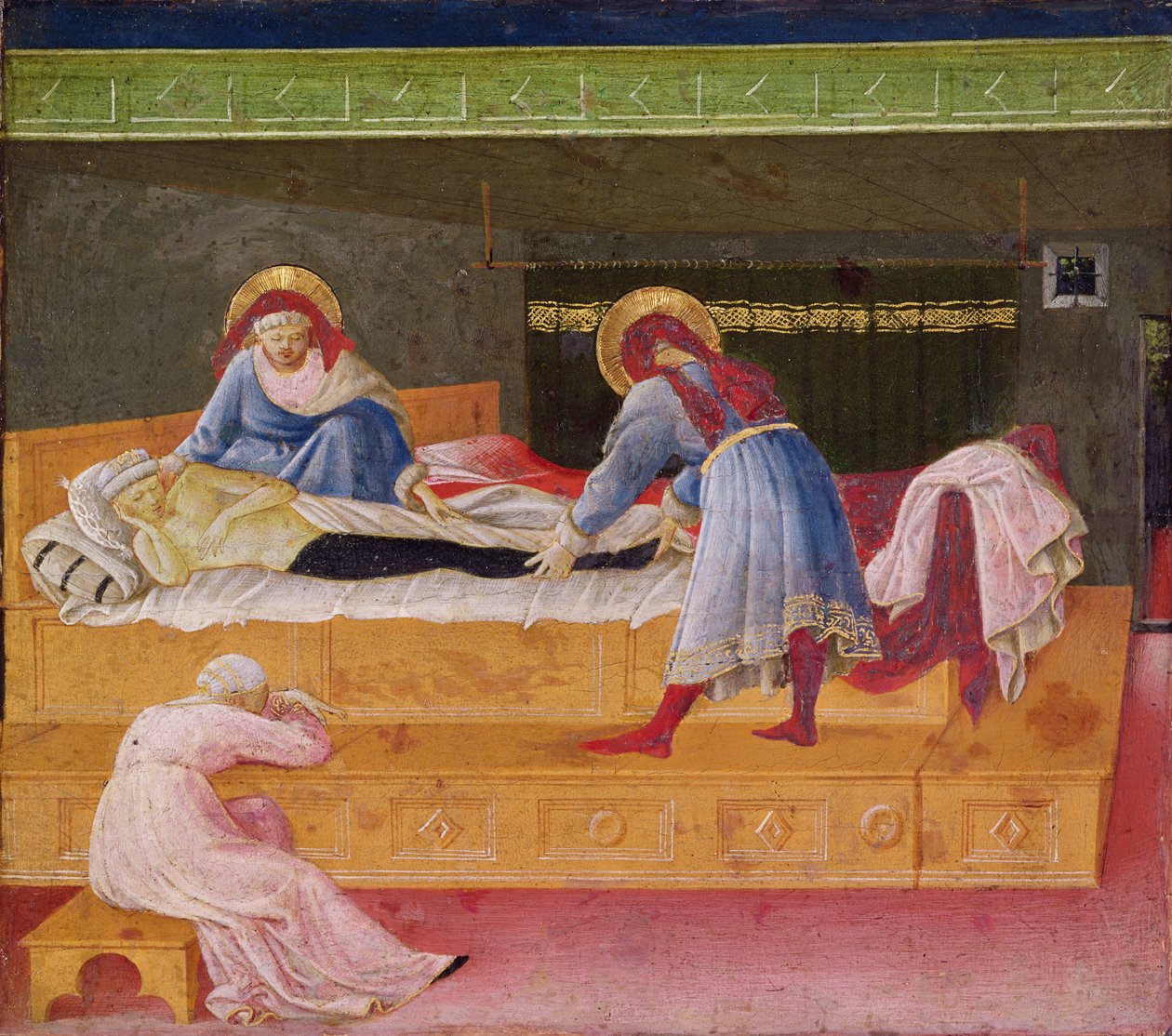 Cosmas és Damian Szentek Gyógyító Justinust, 1445 alkotó: Fra Angelico