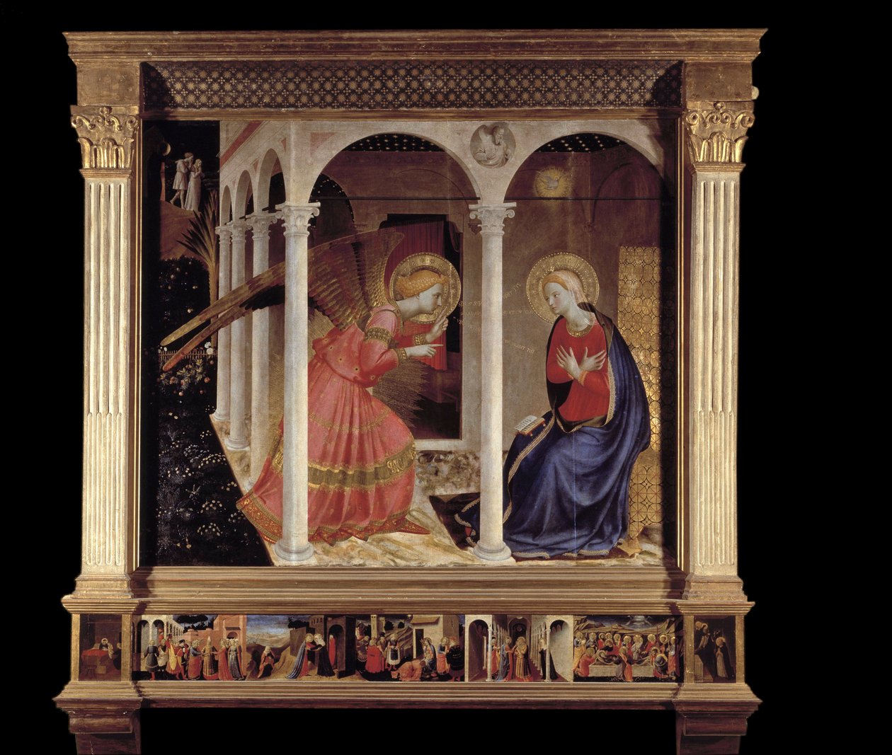 „Az Angyali üdvözlet – Pala de Cortone alkotó: Fra Angelico