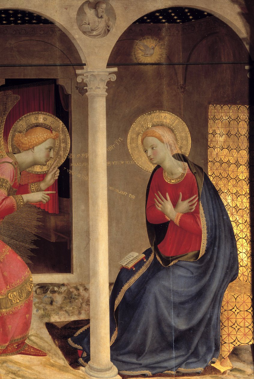 ""Az Angyali üdvözlet - Pala de Cortone alkotó: Fra Angelico