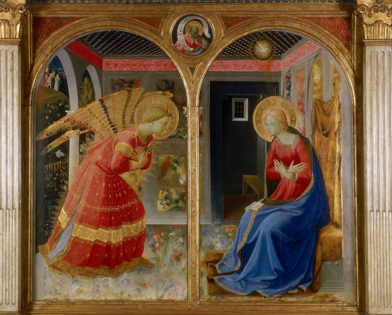 Az Angyali üdvözlet, 1432 körül (tempera a panelen) alkotó: Fra Angelico