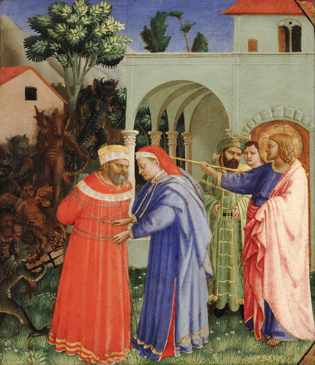 Nagy Szent Jakab apostol kiszabadítja Hermogenész mágust alkotó: Fra Angelico