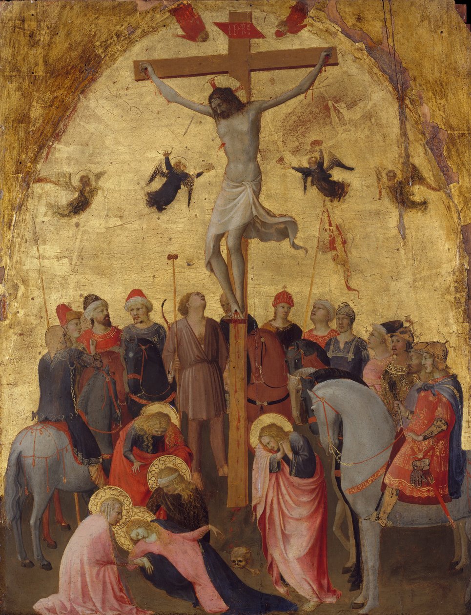A keresztre feszítés, kb. 1420-23. alkotó: Fra Angelico