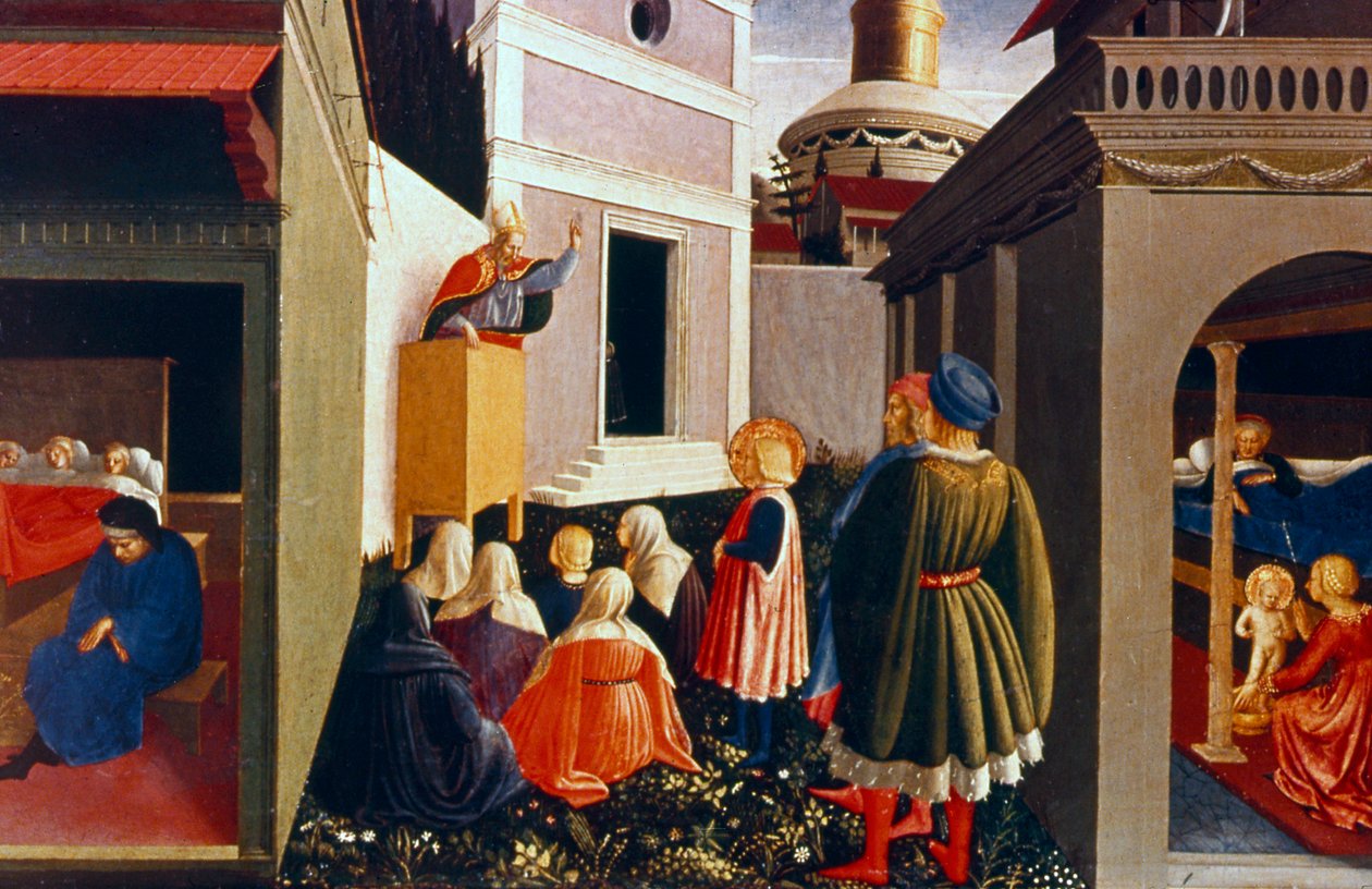 Szent Miklós hivatása, 1437 alkotó: Fra Angelico