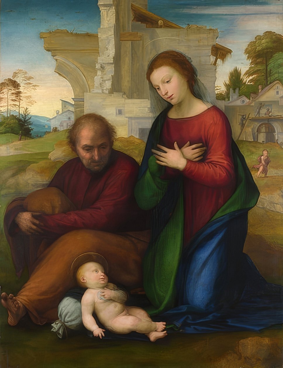 A gyermek Krisztus imádata. 1511 előtt alkotó: Fra Bartolomeo