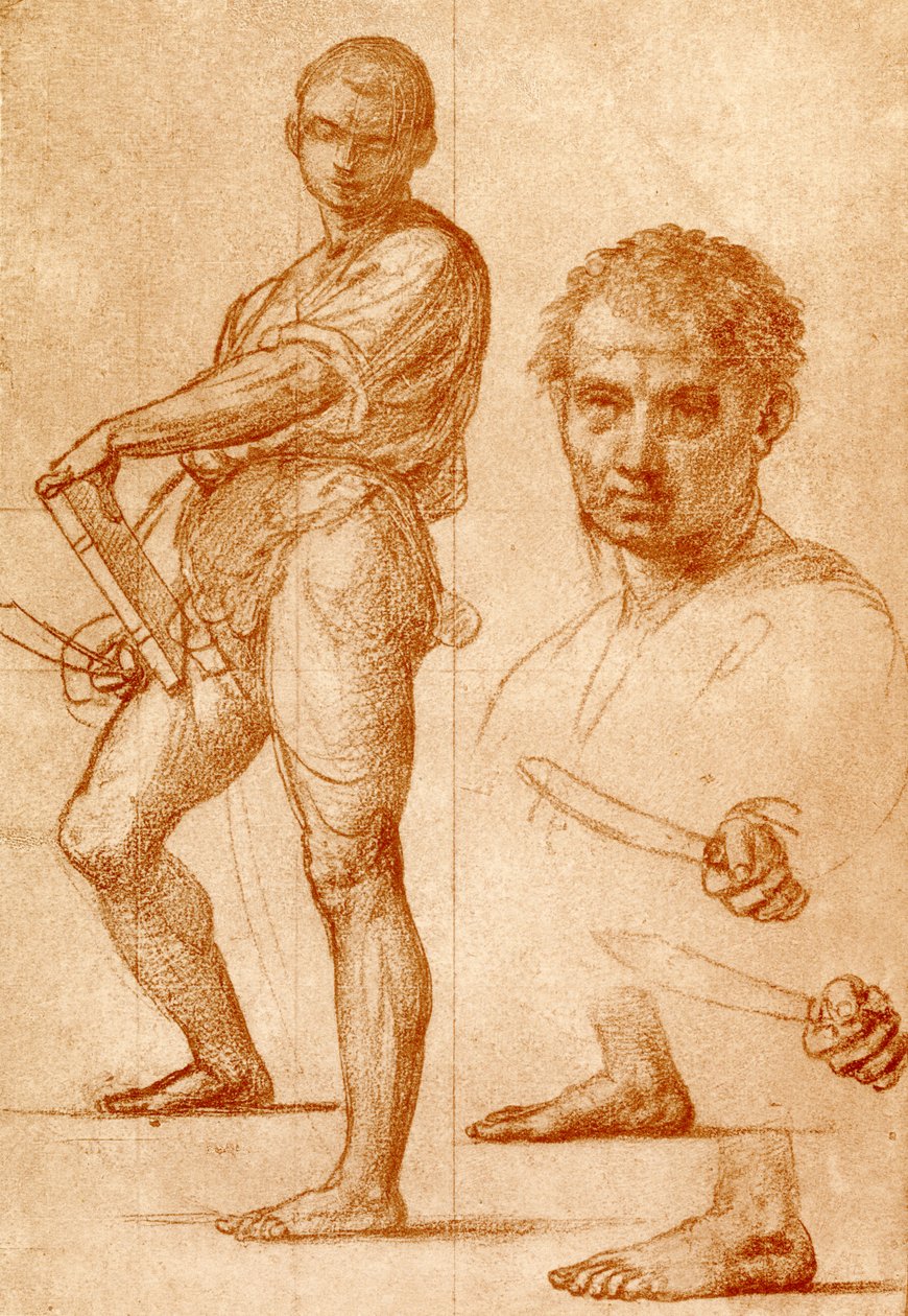 Tanulmány Szent Bertalanról alkotó: Fra Bartolomeo