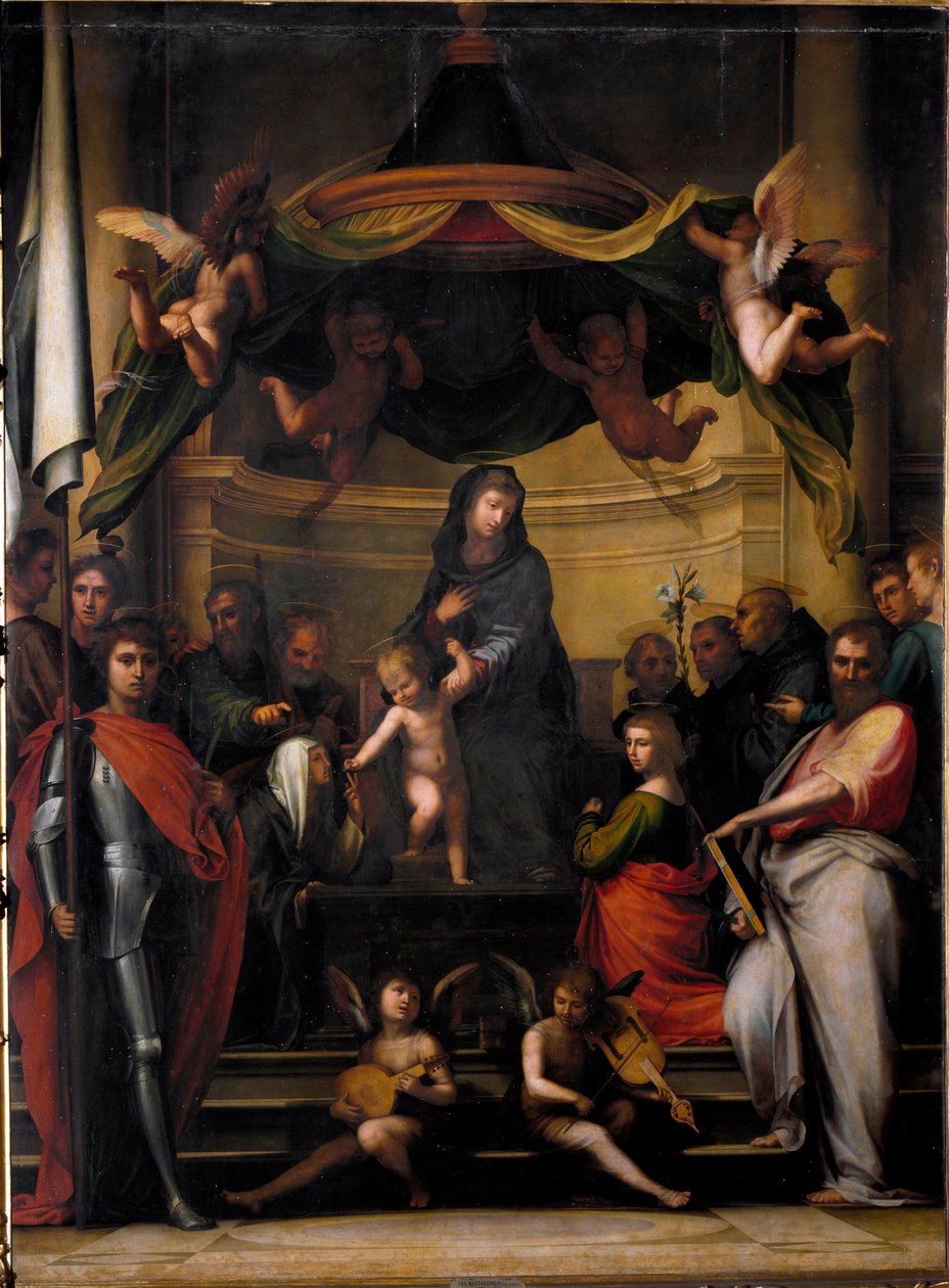 A Szűz a trónon avagy „Szent Katalin misztikus házassága” Fra Bartolomeo festménye alkotó: Fra Bartolomeo