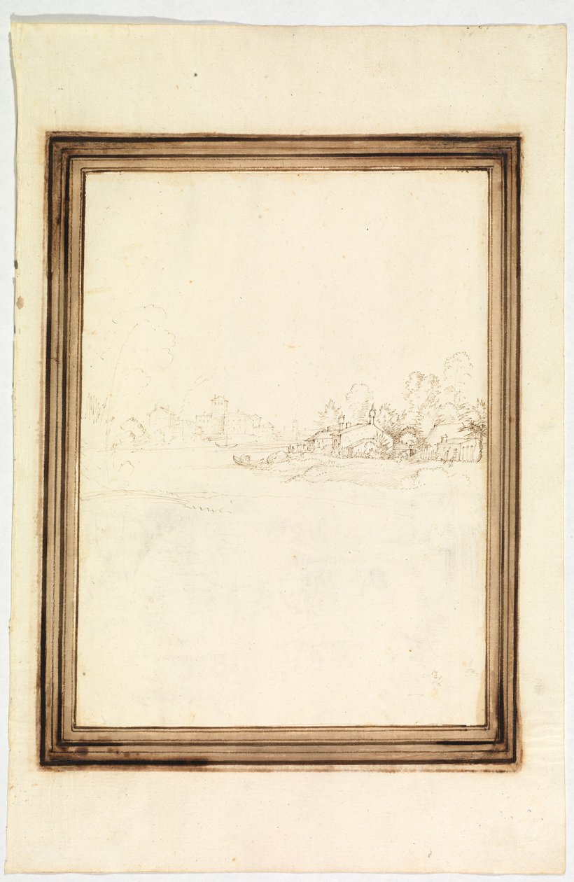 Város a folyó partján alkotó: Fra Bartolomeo