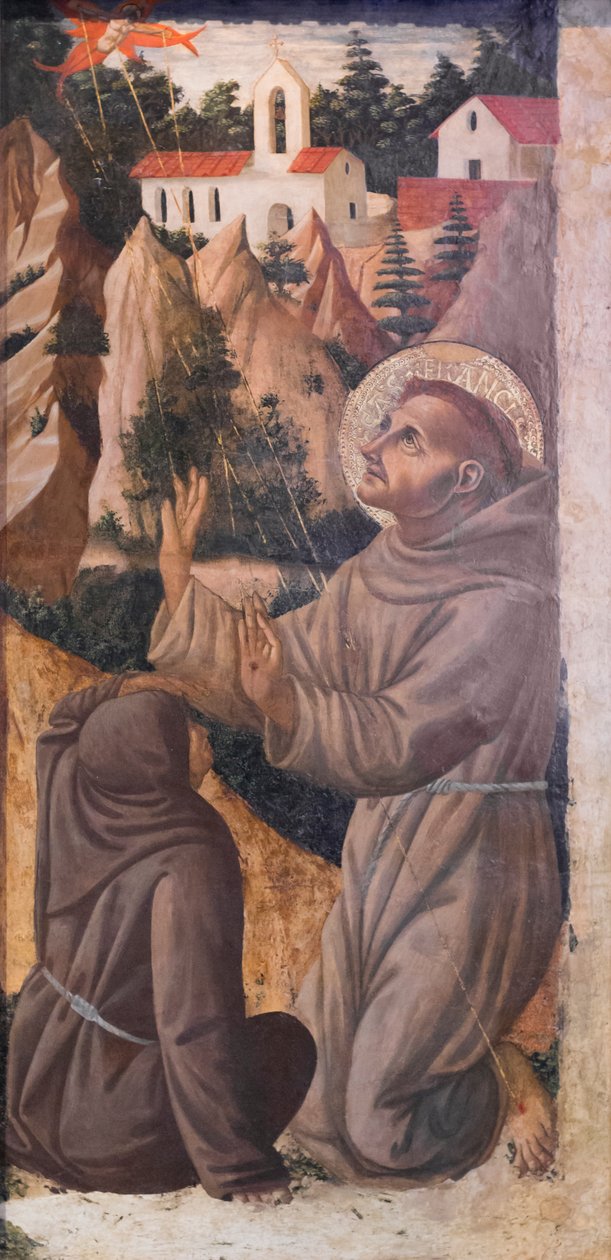Assisi Szent Ferenc megkapja a stigmákat alkotó: Fra Diamante