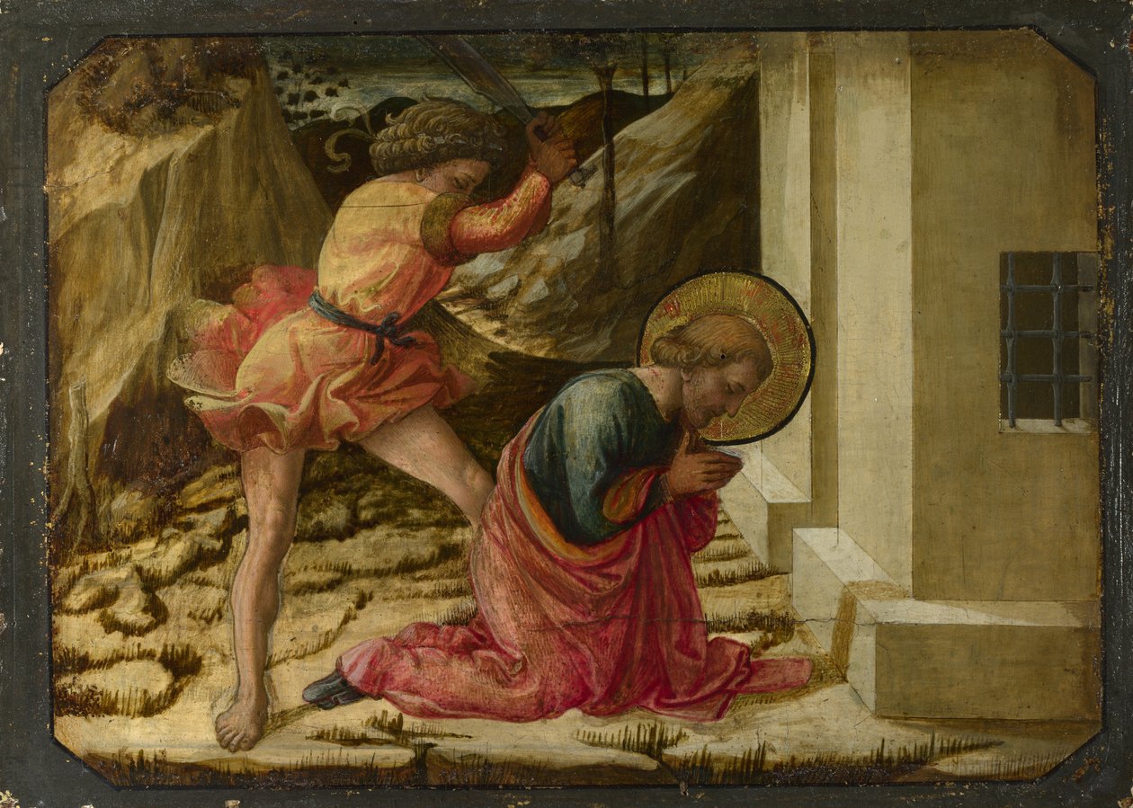 Nagy Szent Jakab lefejezése Predella Pistoia Santa Trinità oltárképe, 1455-1460 alkotó: Fra Filippo Lippi