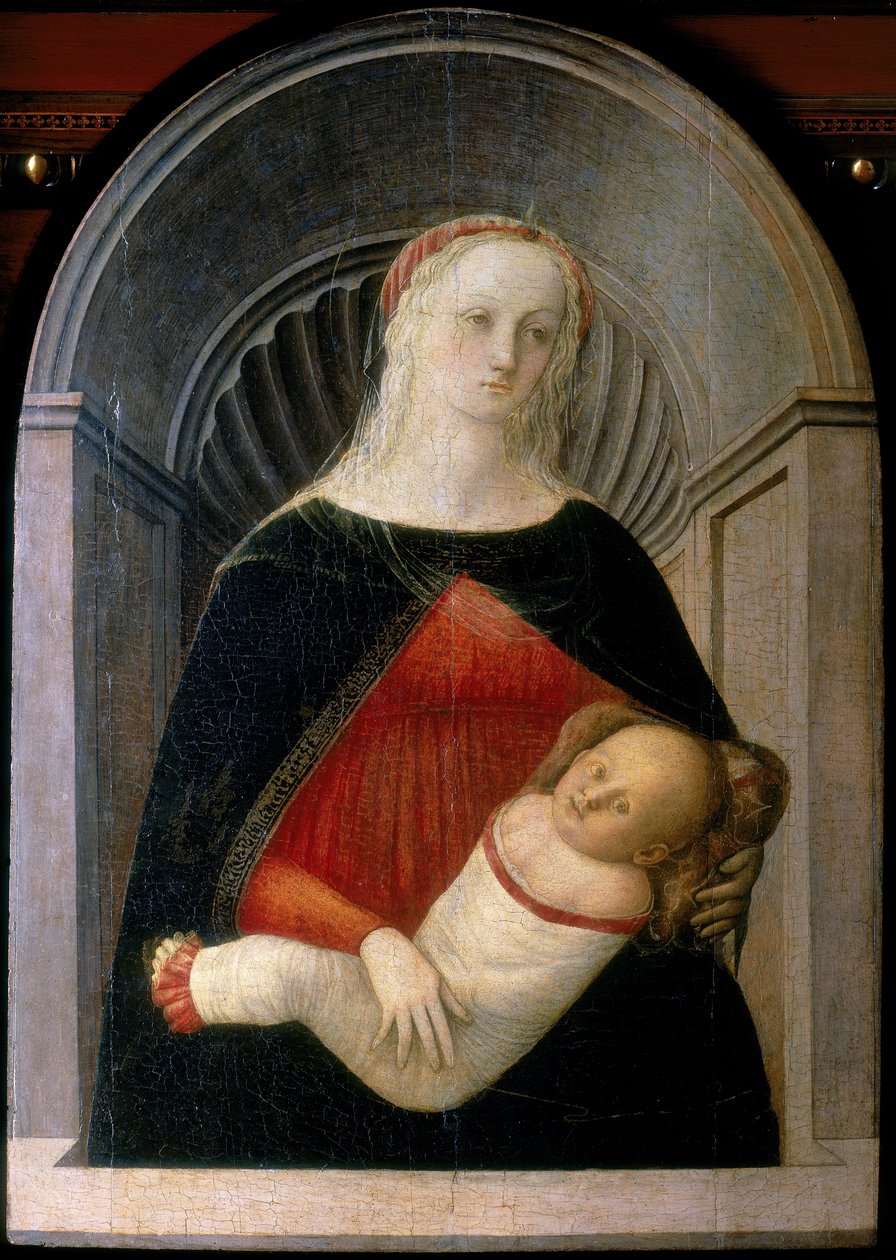 Madonna és gyermeke, 1450 körül (tempera a panelen) alkotó: Fra Filippo Lippi