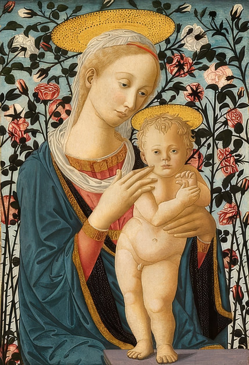 Madonna és gyermeke. 1470 körül alkotó: Fra Filippo Lippi