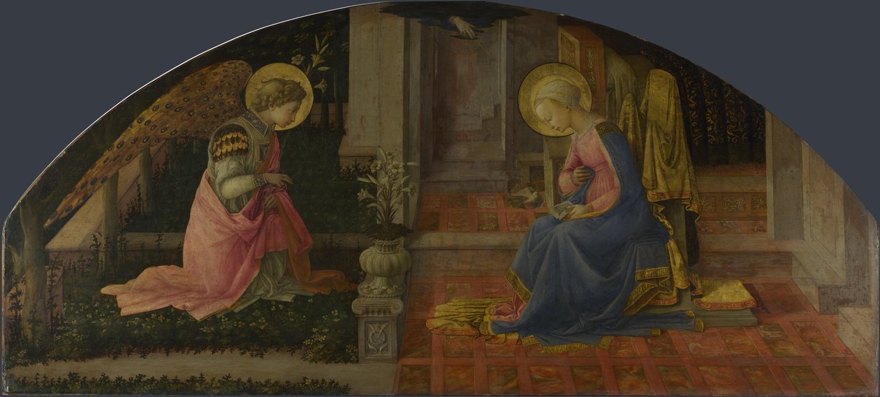 Az Angyali üdvözlet Medici Panel, c. 1450 alkotó: Fra Filippo Lippi