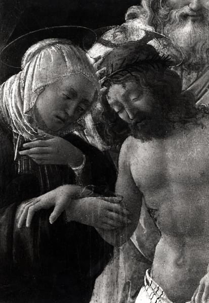 A síremlék, a Szűz és Krisztus részlete alkotó: Fra Filippo Lippi