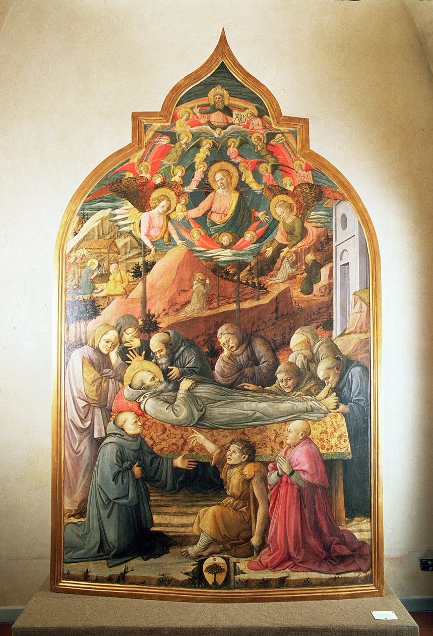 Szent Jeromos temetése, 1450-60 alkotó: Fra Filippo Lippi