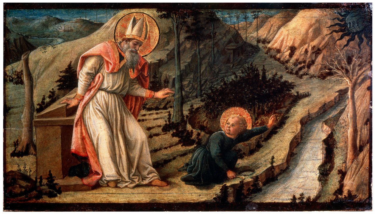 Szent Ágoston látomása, 1452 és 1465 között. alkotó: Fra Filippo Lippi