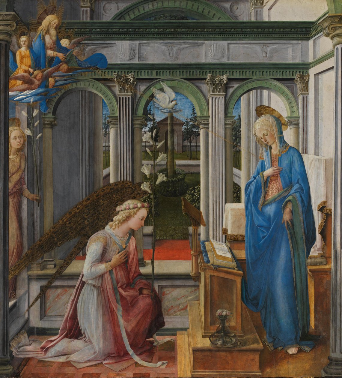 Angyali üdvözlet Máriának alkotó: Fra Filippo Lippi