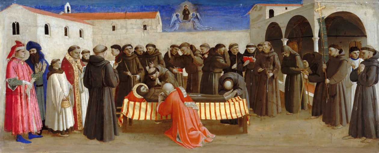 Siralom Szent Ferencről Jelenetek Assisi Szent Ferenc életéből, 1429 körül alkotó: Fra Giovanni Angelico da Fiesole