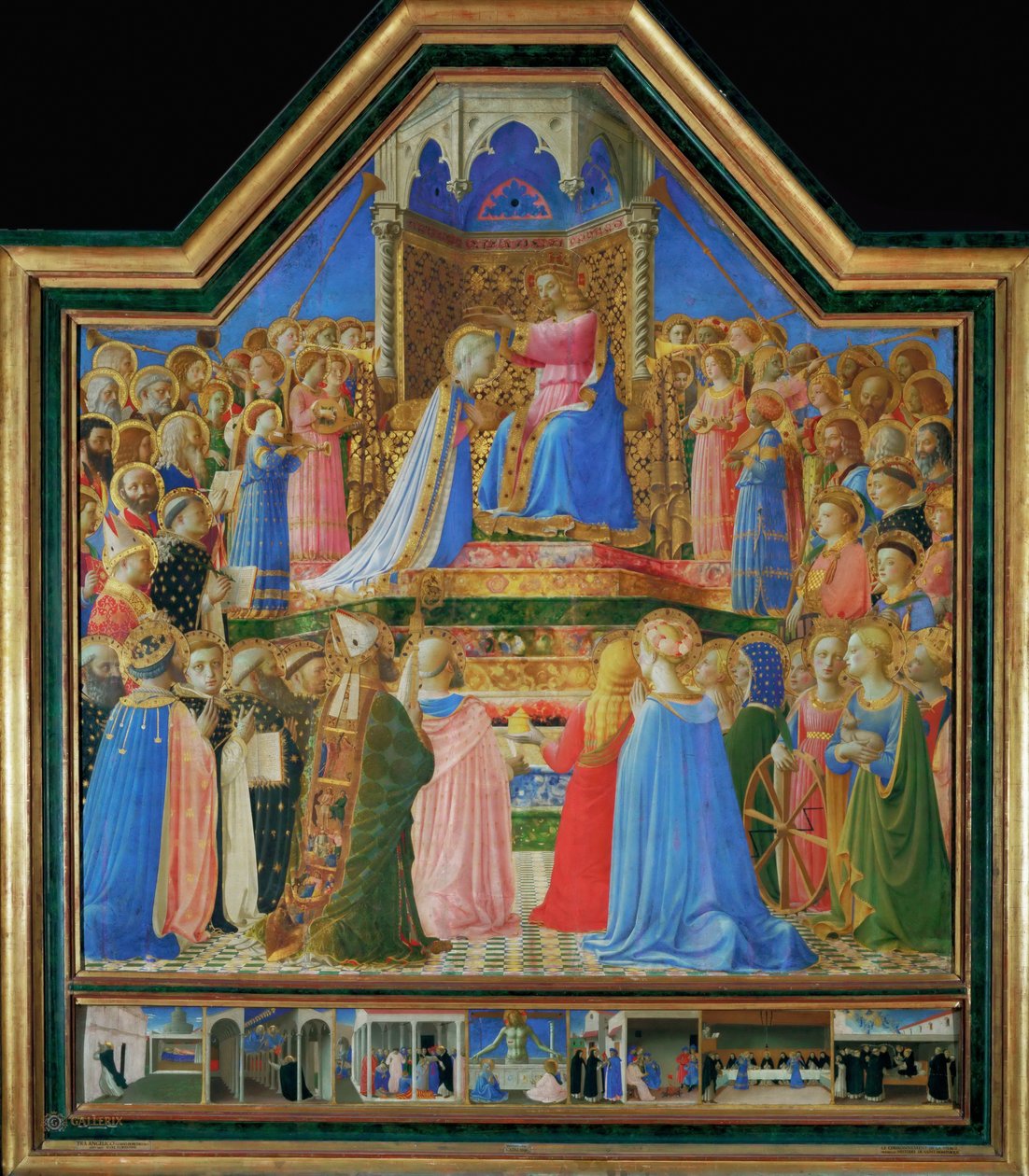 Szűzanya koronázása, 1430 körül alkotó: Fra Giovanni Angelico da Fiesole