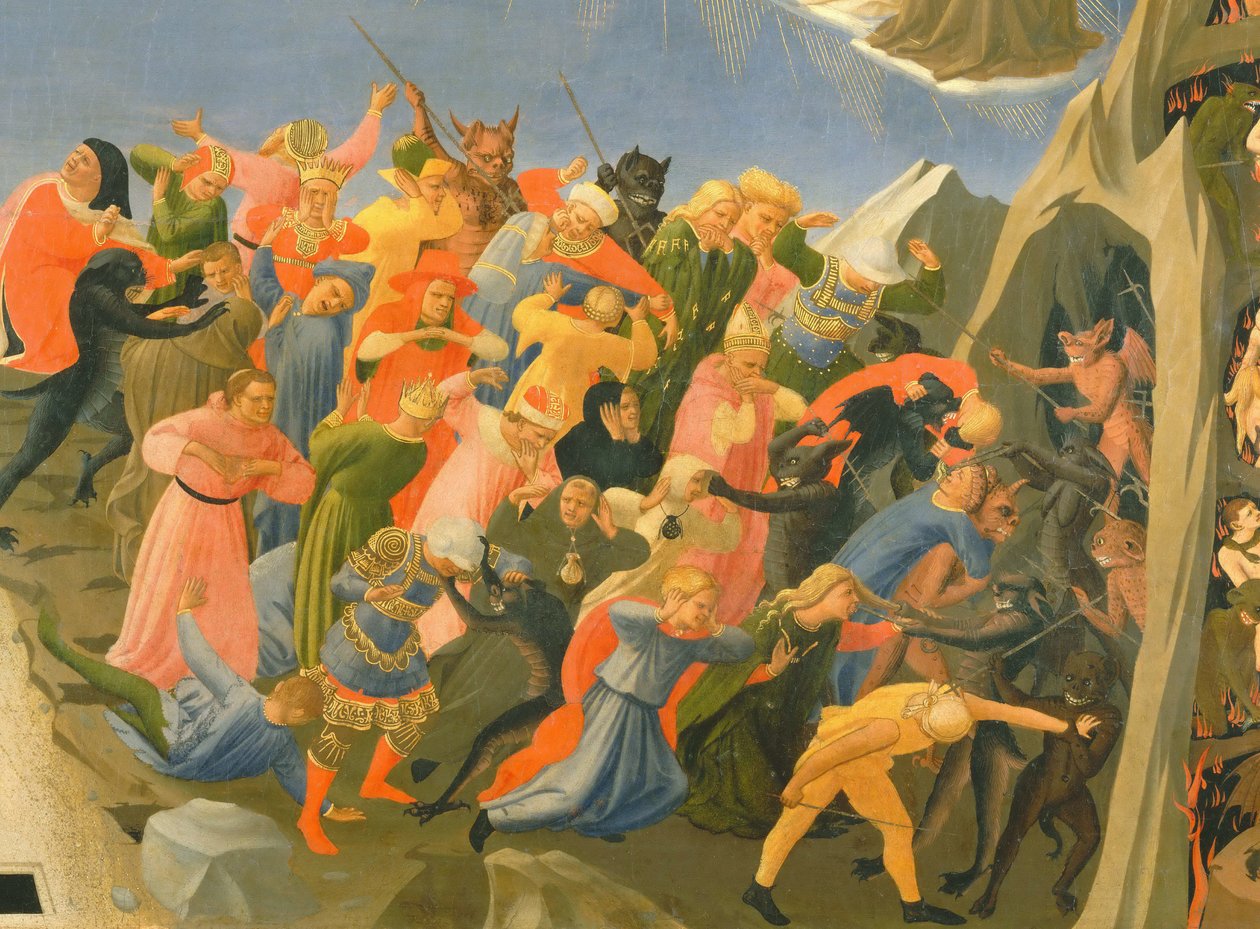 Az utolsó ítélet részlete, 1432 körül. alkotó: Fra Giovanni Angelico da Fiesole