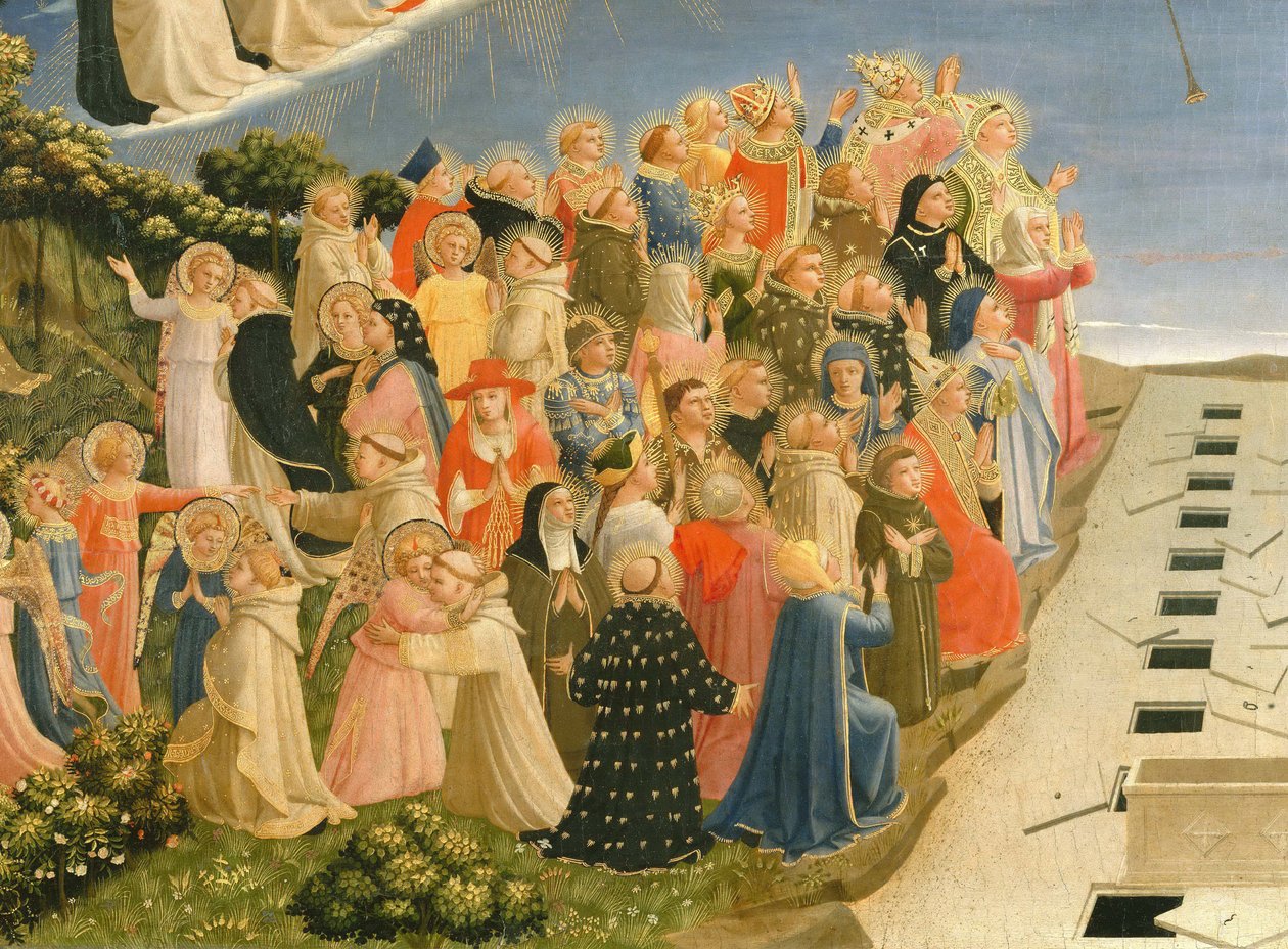 Az utolsó ítélet részlete, 1432 körül. alkotó: Fra Giovanni Angelico da Fiesole