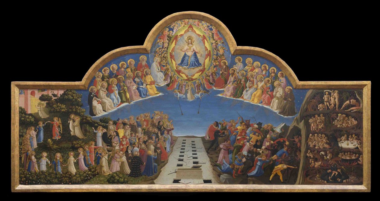 Az utolsó ítélet, 1432 körül. alkotó: Fra Giovanni Angelico da Fiesole