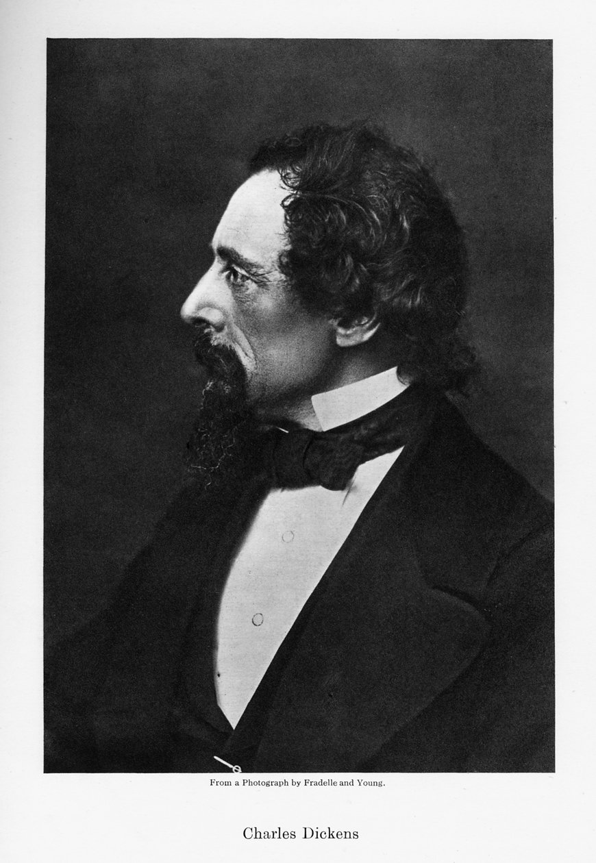 Charles Dickens angol regényíró, 1860-as évek. alkotó: Fradelle and Young