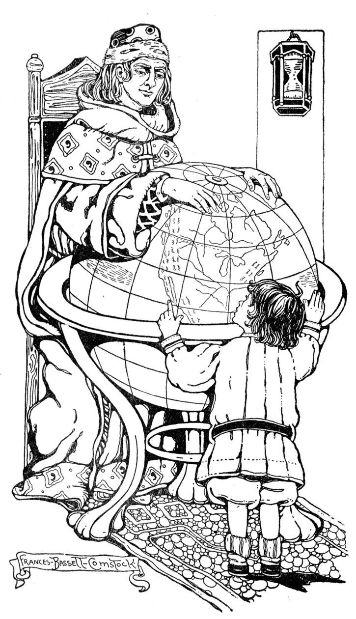 Illusztráció a "The Ignominy of Being Grown Up" című művéből, Samuel McChord Crothers, 1908 alkotó: Frances Bassett Comstock