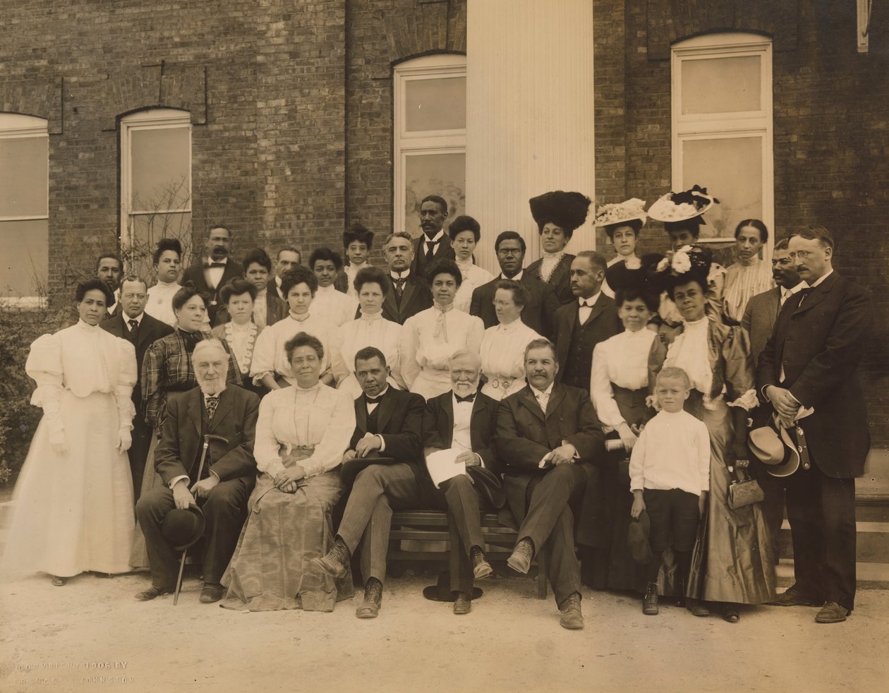 Andrew Carnegie és Booker T. Washington alkotó: Frances Benjamin Johnston