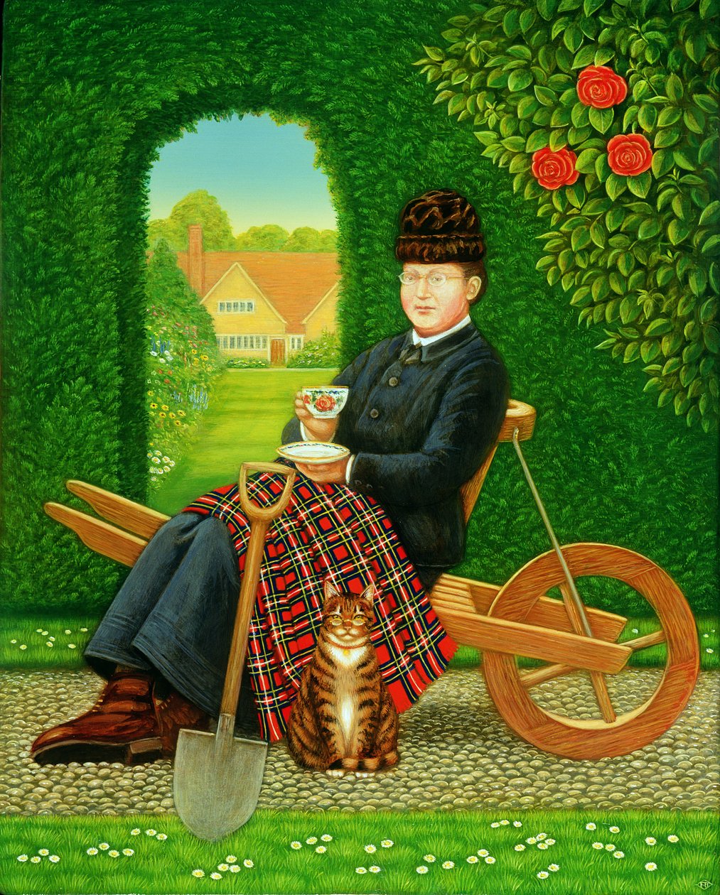 Gertrude Jekyll (1843-1932) A pikkek királynője, 1996 (olaj és tempera a panelen) alkotó: Frances Broomfield